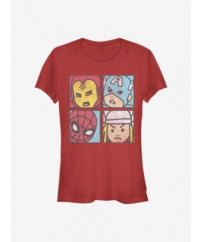 Marvel Avengers Pop Squares Girls T-Shirt $9.76 T-Shirts