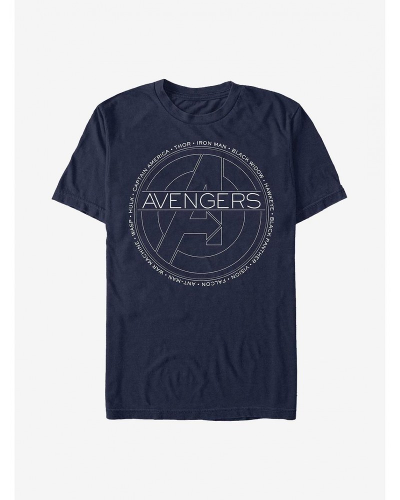 Marvel Avengers Names T-Shirt $7.07 T-Shirts