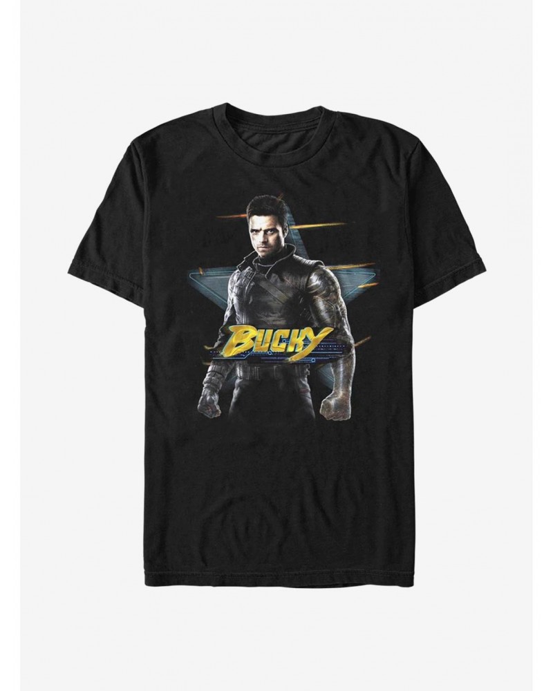 Marvel The Falcon And The Winter Soldier Bucky T-Shirt $5.74 T-Shirts
