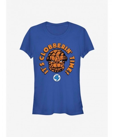 Marvel Fantastic Four Thing Smash Girls T-Shirt $9.16 T-Shirts