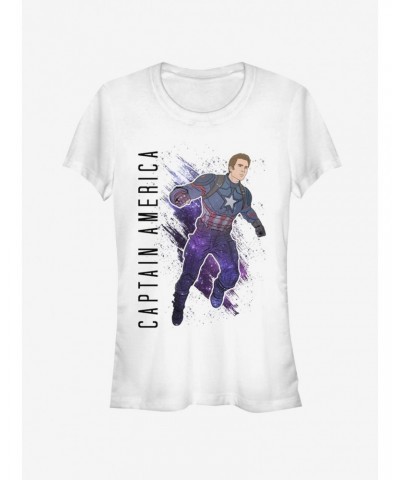 Marvel Avengers Endgame Captain America Painted Girls T-Shirt $7.97 T-Shirts