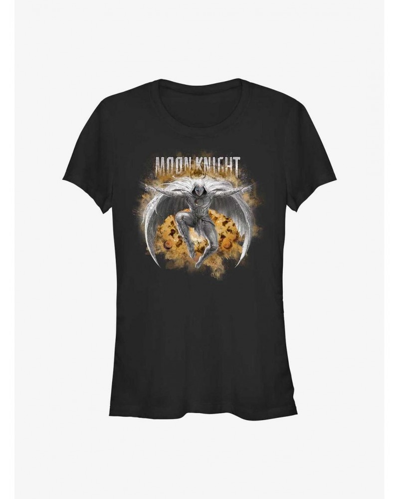Marvel Moon Knight Leaping Knight Girls T-Shirt $6.77 T-Shirts