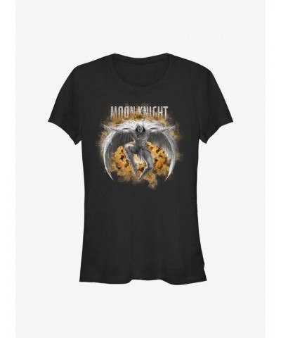 Marvel Moon Knight Leaping Knight Girls T-Shirt $6.77 T-Shirts
