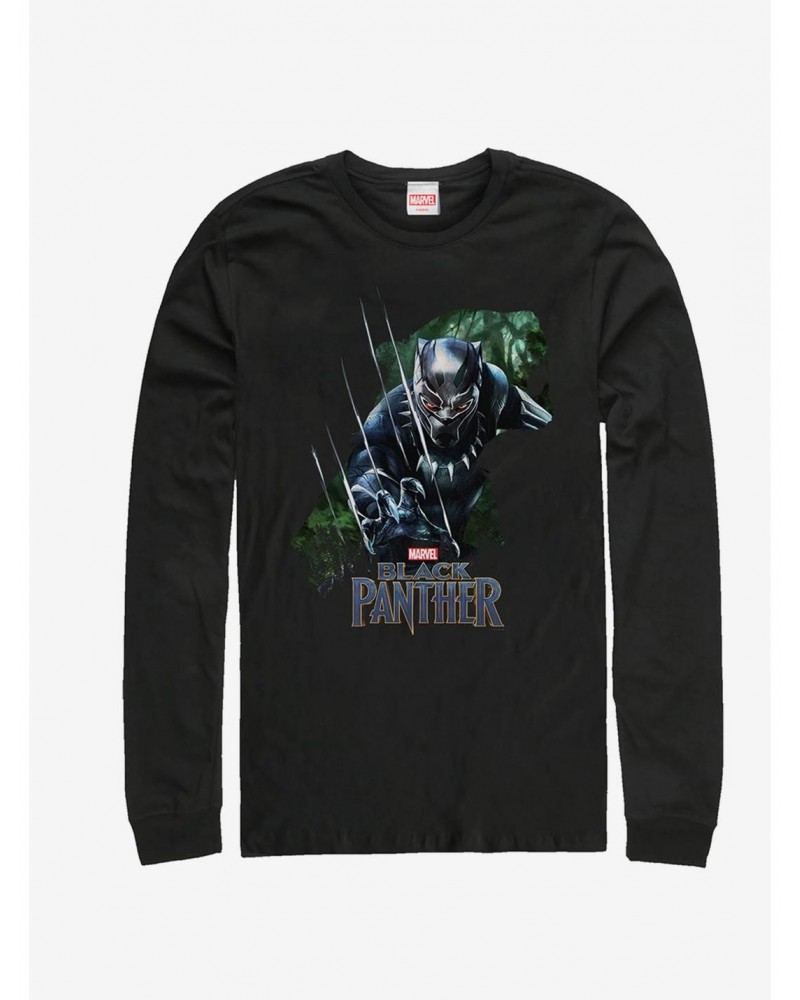 Marvel Black Panther Green Panther Long-Sleeve T-Shirt $13.16 T-Shirts