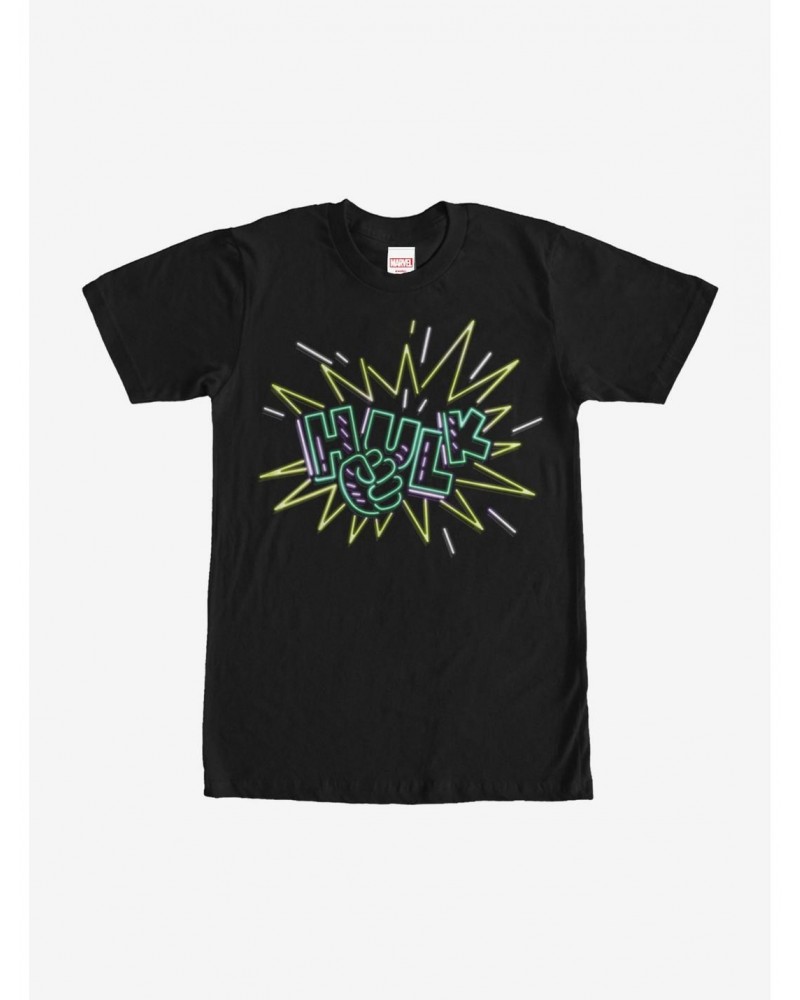 Marvel Hulk Neon Star T-Shirt $9.56 T-Shirts