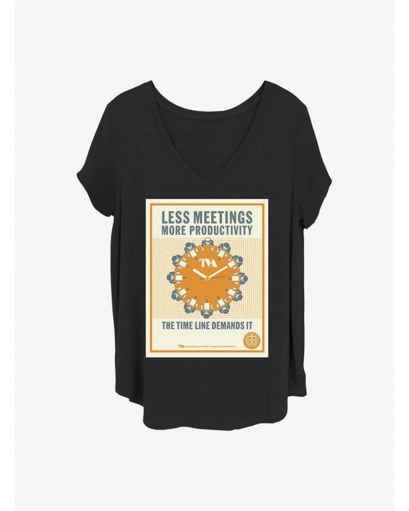 Marvel Loki Productivity Meetng Girls T-Shirt Plus Size $8.79 T-Shirts