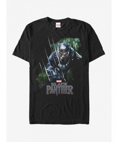 Marvel Black Panther 2018 Jungle Silhouette T-Shirt $5.74 T-Shirts