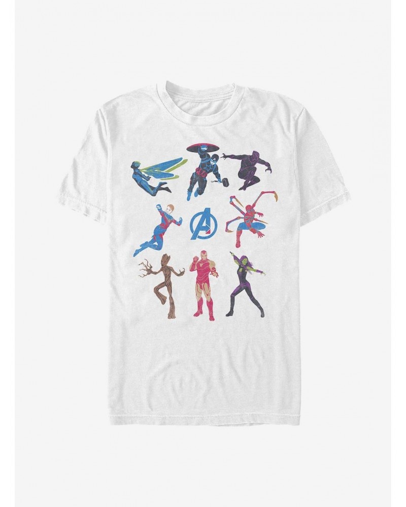 Marvel Avengers Character Collage T-Shirt $6.88 T-Shirts