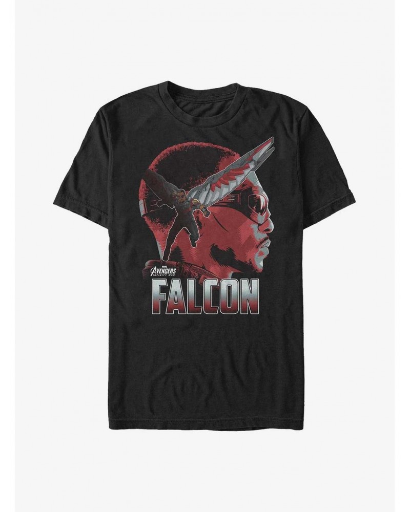 Marvel The Avengers Falcon Silhouette T-Shirt $8.60 T-Shirts
