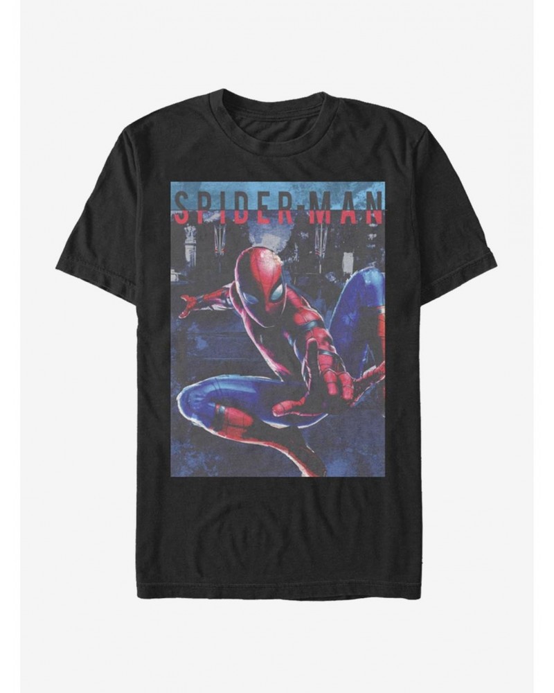 Marvel Spider-Man Spider Poster T-Shirt $6.31 T-Shirts