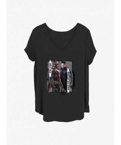 Marvel The Falcon and the Winter Soldier New Team Girls T-Shirt Plus Size $11.33 T-Shirts