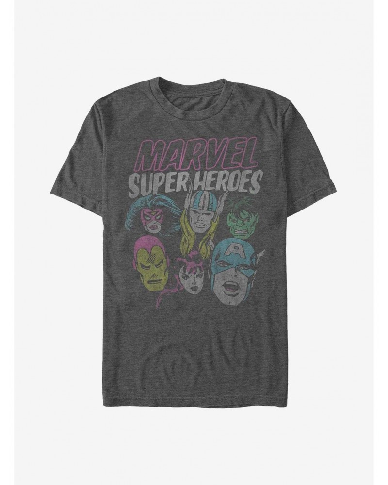 Marvel Avengers Grunge Heroes T-Shirt $7.84 T-Shirts