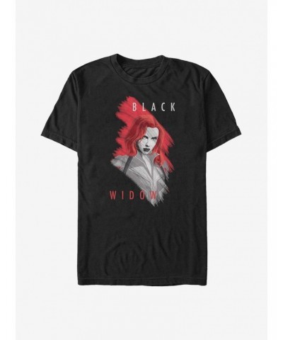 Marvel Black Widow Widow Paint T-Shirt $8.22 T-Shirts
