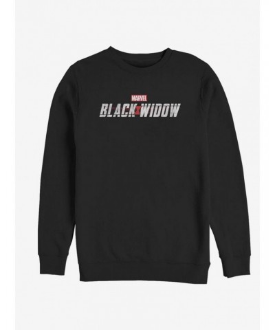 Marvel Black Widow Logo Sweatshirt $14.76 Sweatshirts
