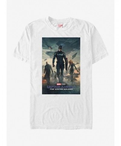 Marvel Captain America Winter Soldier Poster T-Shirt $9.37 T-Shirts