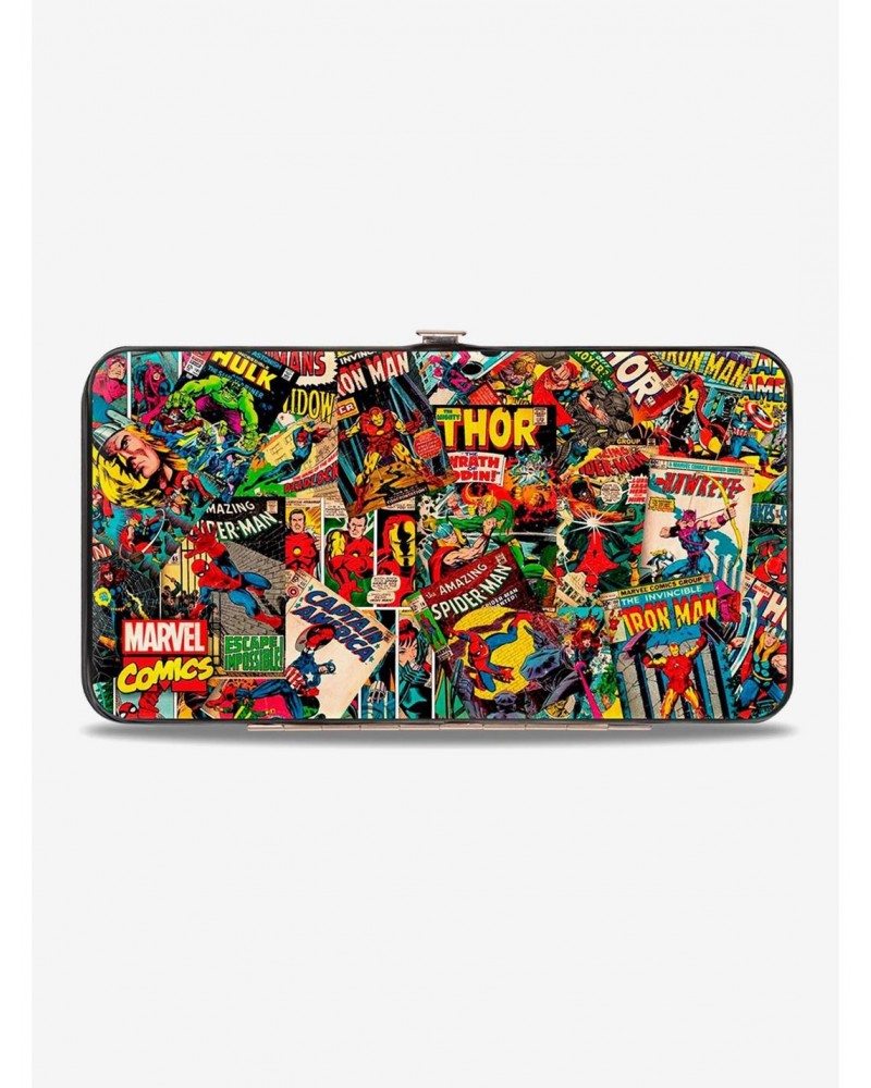 Marvel Retro Comic Books Stacked Hinged Wallet $9.20 Wallets