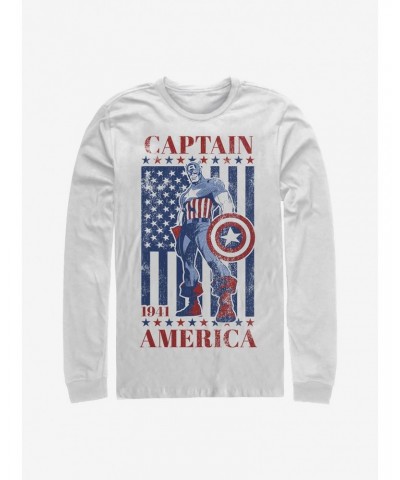 Marvel Captain America 1941 Long-Sleeve T-Shirt $10.26 T-Shirts
