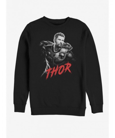 Marvel Avengers: Endgame High Contrast Thor Sweatshirt $12.10 Sweatshirts