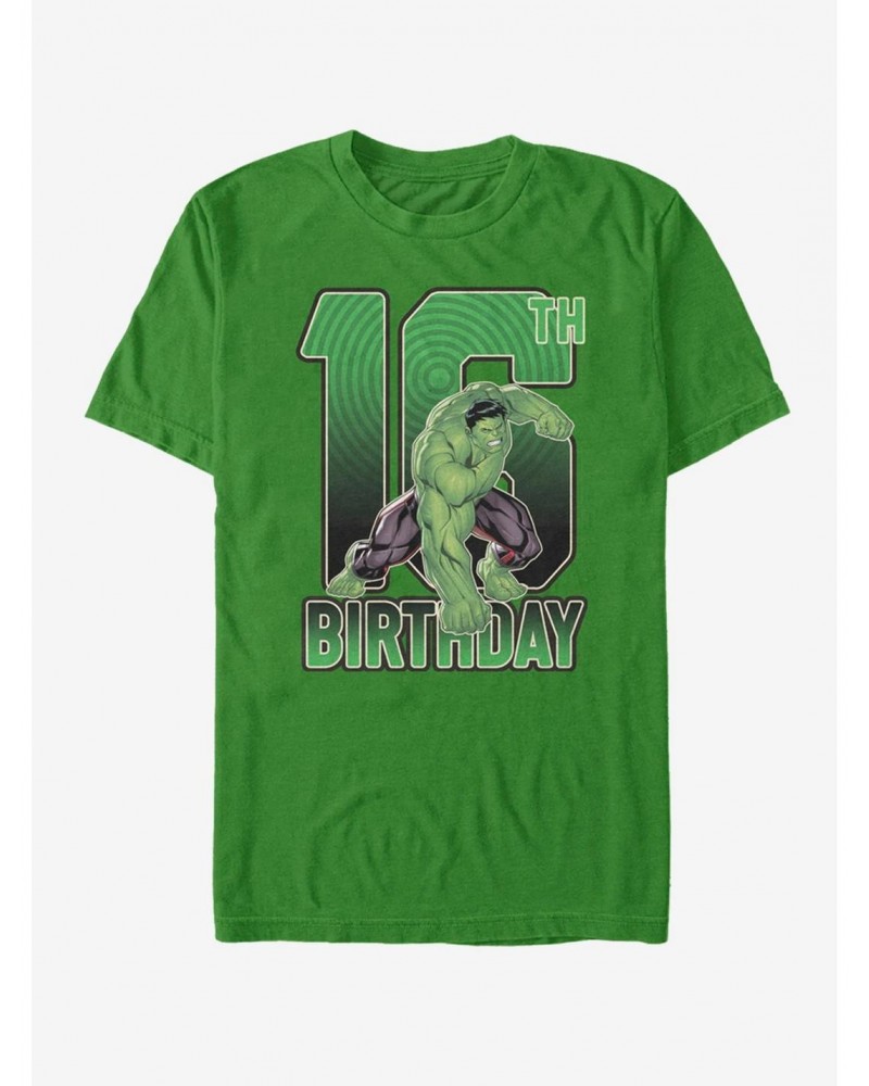Marvel Hulk Hulk 16th Birthday T-Shirt $9.56 T-Shirts