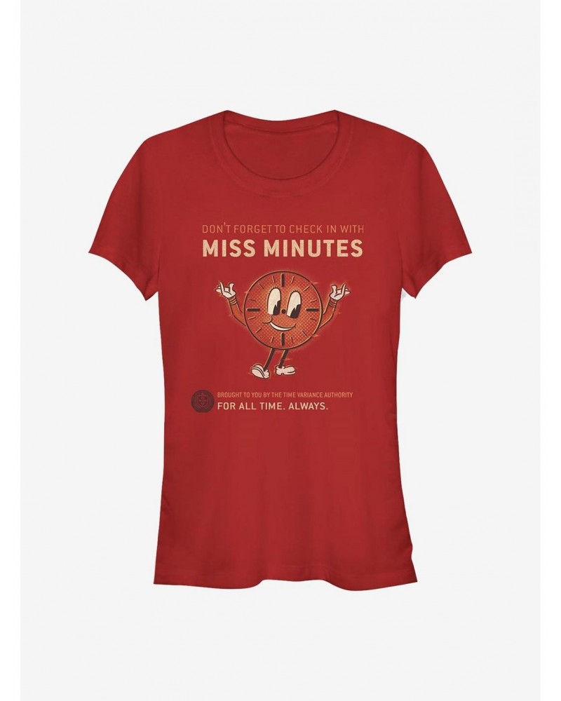 Marvel Loki Check In With Miss Minutes Girls T-Shirt $8.17 T-Shirts