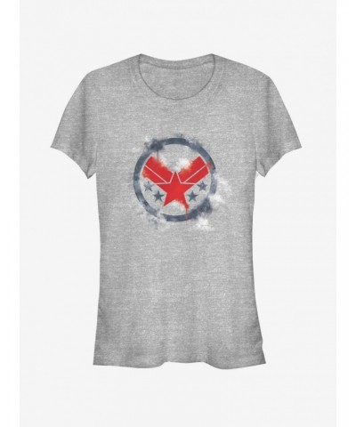 Marvel Avengers: Endgame War Machine Spray Logo Girls Heathered T-Shirt $7.97 T-Shirts