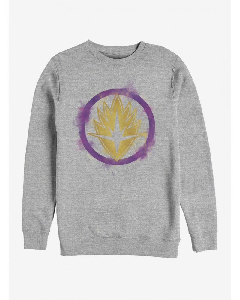Marvel Avengers: Endgame Guardians Spray Logo Heathered Sweatshirt $10.33 Sweatshirts