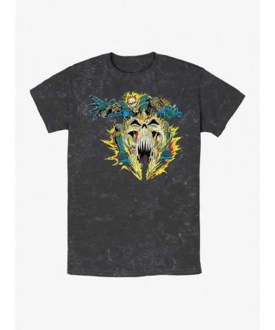 Marvel Ghost Rider Mineral Wash T-Shirt $8.08 T-Shirts