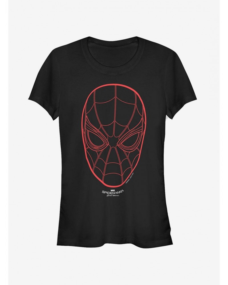 Marvel Spider-Man Homecoming Mask Girls T-Shirt $7.77 T-Shirts