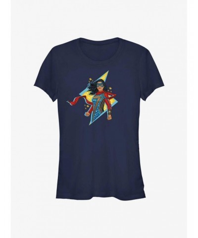 Marvel Ms. Marvel Lightning Doodle Girls T-Shirt $9.36 T-Shirts