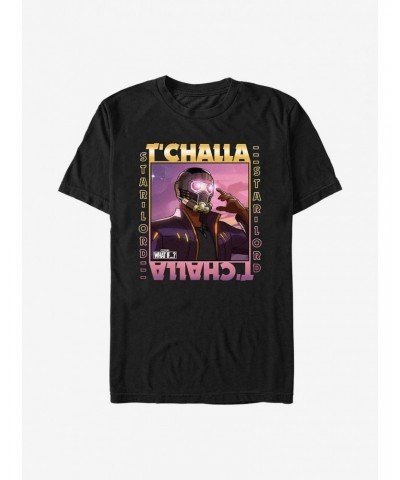 Marvel What If...? T'Challa Was Star-Lord Frame T-Shirt $7.07 T-Shirts