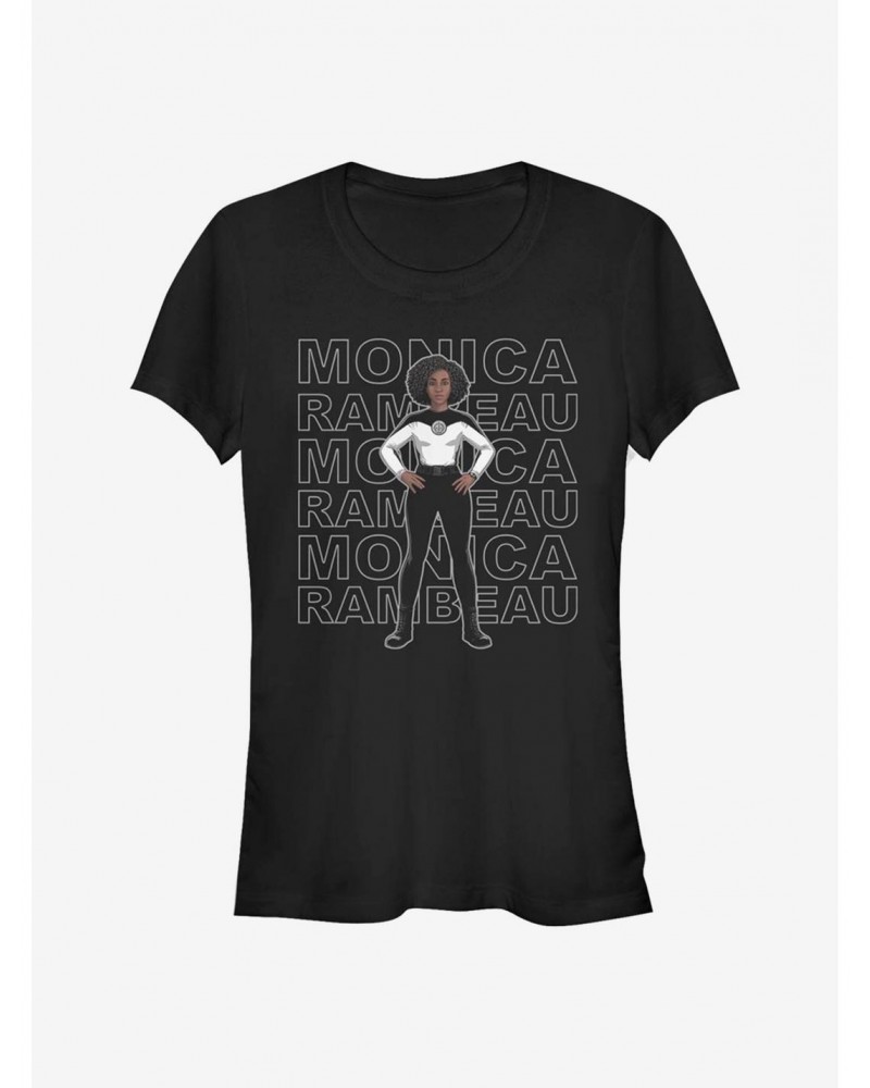 Marvel WandaVision S.W.O.R.D Agent Monica Stack Girls T-Shirt $8.96 T-Shirts