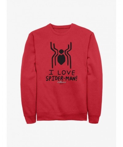 Marvel Spider-Man: No Way Home Spider Love Crew Sweatshirt $9.45 Sweatshirts