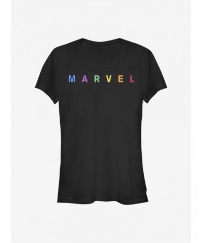 Marvel Simple Logo Emblem Girls T-Shirt $9.96 T-Shirts