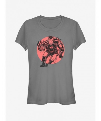 Marvel Iron Man Red Sun Girls T-Shirt $7.17 T-Shirts