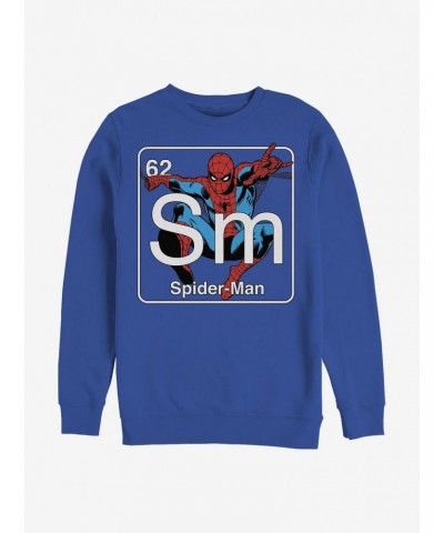 Marvel Spider-Man Periodic Spider Man Crew Sweatshirt $13.58 Sweatshirts