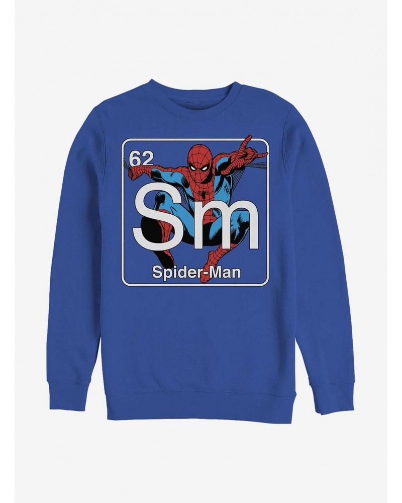 Marvel Spider-Man Periodic Spider Man Crew Sweatshirt $13.58 Sweatshirts