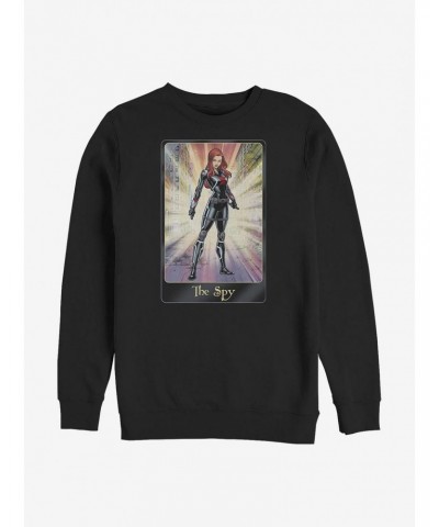 Marvel Black Widow The Spy Crew Sweatshirt $10.92 Sweatshirts
