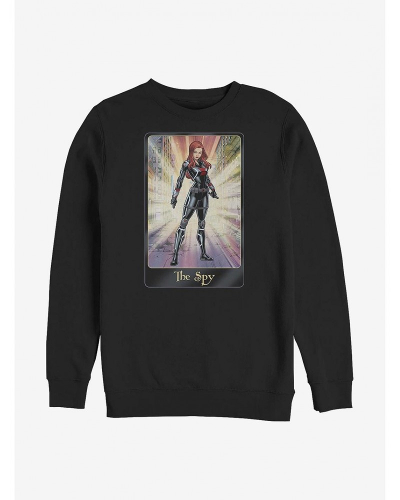 Marvel Black Widow The Spy Crew Sweatshirt $10.92 Sweatshirts