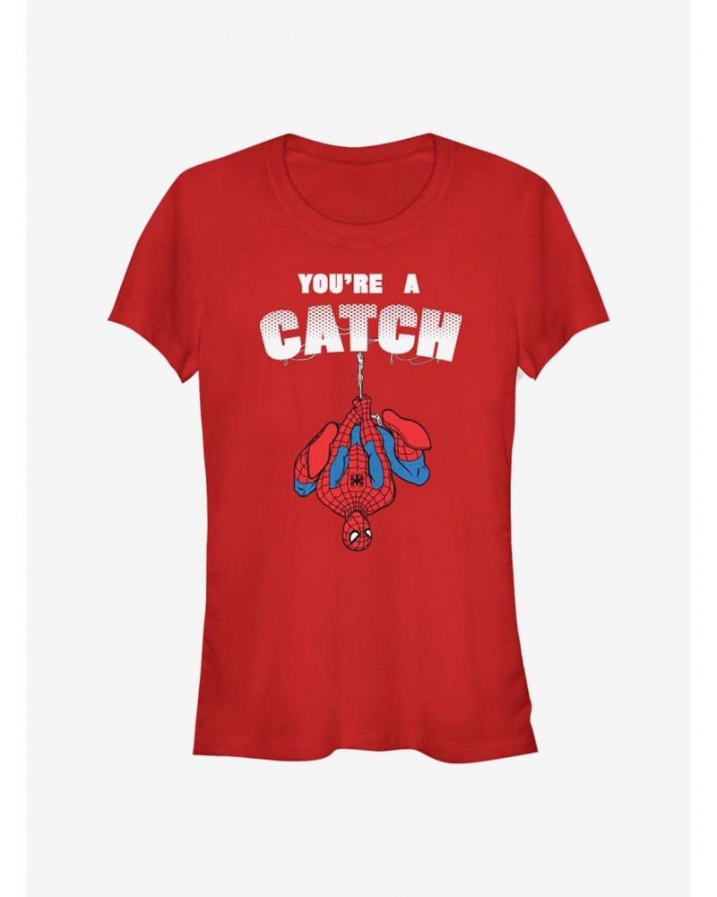 Marvel Spider-Man Catch Love Girls T-Shirt $7.57 T-Shirts
