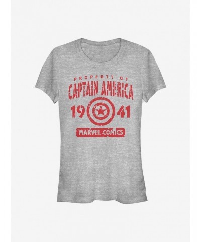 Marvel Captain America Captains Property Girls T-Shirt $8.57 T-Shirts
