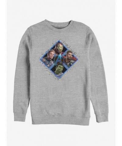 Marvel Avengers: Endgame Square Box Heathered Sweatshirt $12.69 Sweatshirts