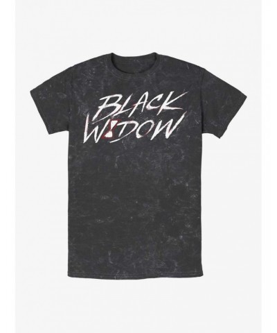 Marvel Black Widow Paint Mineral Wash T-Shirt $7.04 T-Shirts
