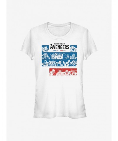 Marvel Avengers Periodic Girls T-Shirt $8.37 T-Shirts