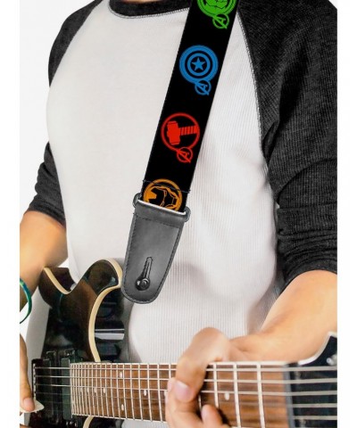 Marvel Avengers Superhero Logos Guitar Strap $7.72 Guitar Straps