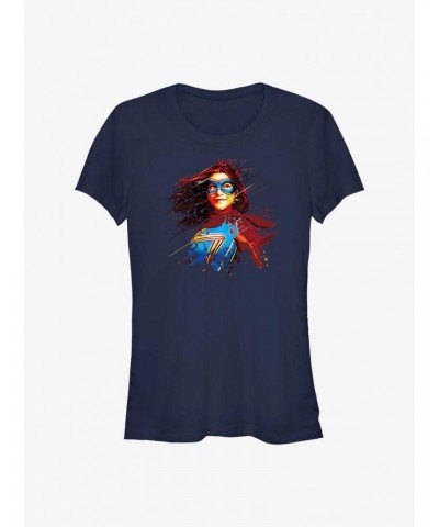 Marvel Ms. Marvel Marvelous Portrait Girls T-Shirt $6.77 T-Shirts