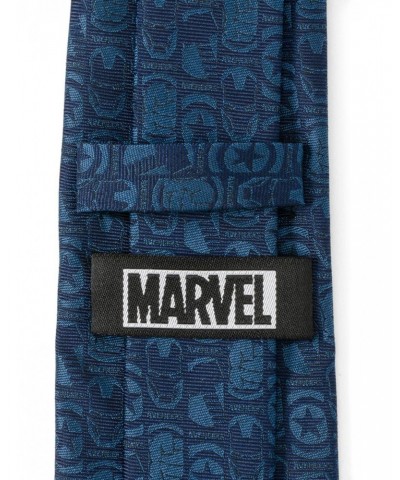 Marvel Avengers Motifs Blue Men's Tie $12.84 Ties
