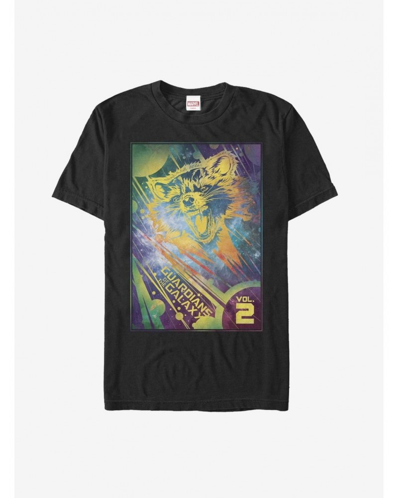 Marvel Guardians of the Galaxy Vol. 2 Rocket Space T-Shirt $8.03 T-Shirts