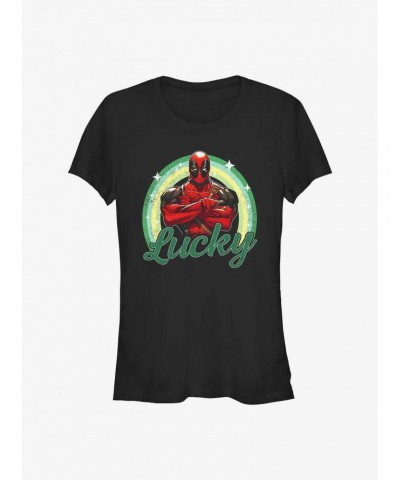 Marvel Deadpool Lucky Deadpool Girls T-Shirt $7.57 T-Shirts