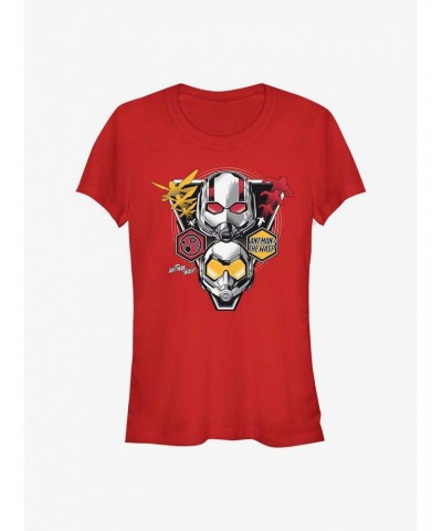 Marvel Ant-Man And Wasp Triangle Badge Girls T-Shirt $9.76 T-Shirts