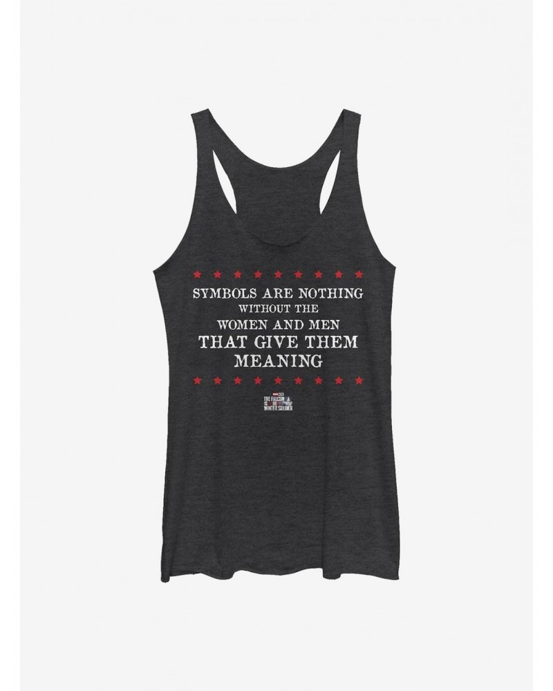 Marvel The Falcon And The Winter Soldier Symbols Are Nothing Girls Tank $9.32 Tanks